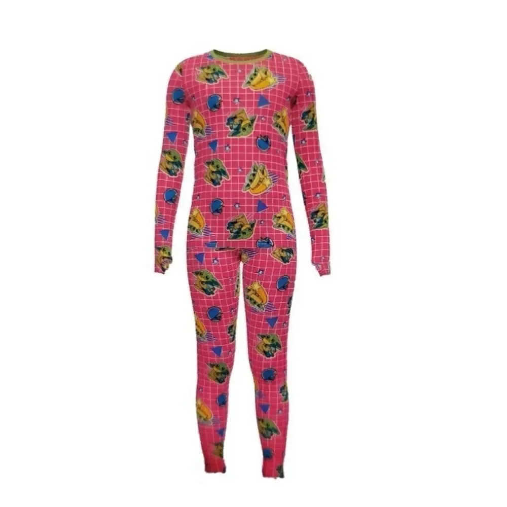 GIRL’S STAR WARS Thermal Underwear Pajama Lounge 2-Piece Size S 6/7